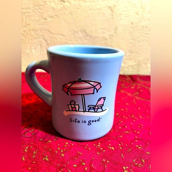 Mug- Life is Good sea blue mug for all your warm drinks. New, fun gift - Picture 1 of 4